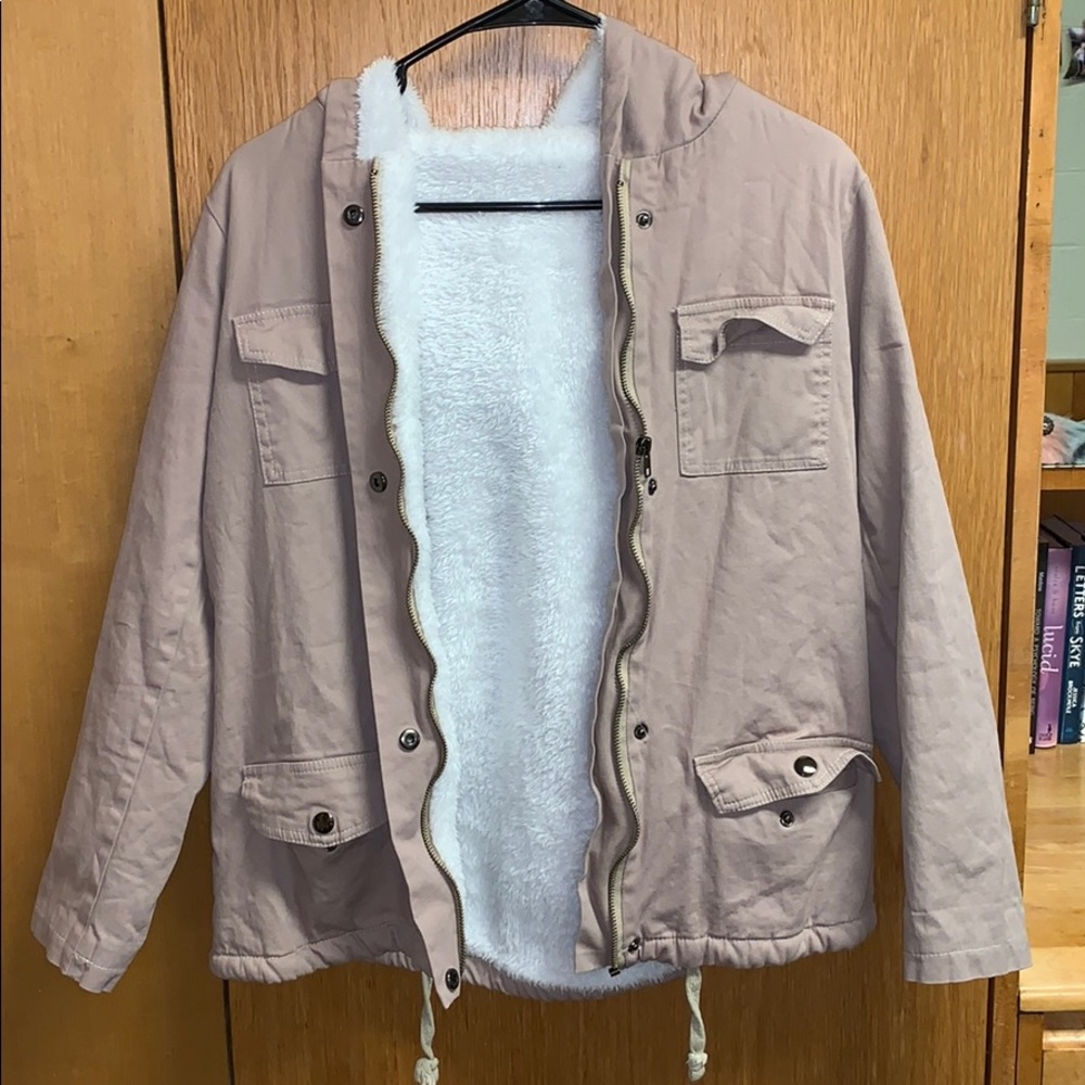 Tan jacket, size small